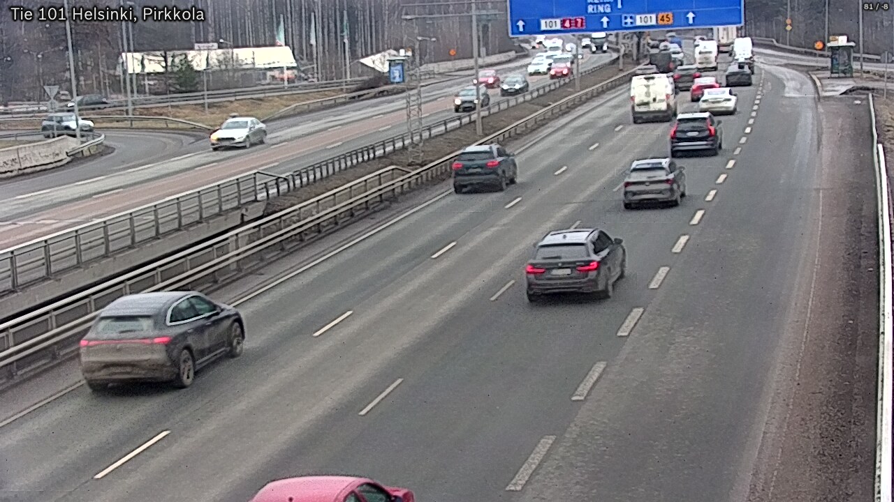 Weather Camera Image Väg 101 Helsingfors Britas, Helsinki, Uusimaa