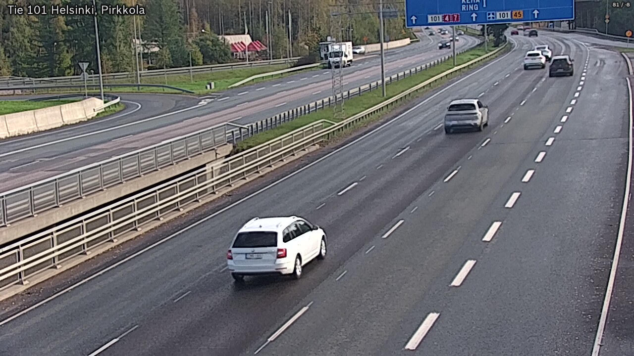 Weather Camera Image Väg 101 Helsingfors Britas, Helsinki, Uusimaa