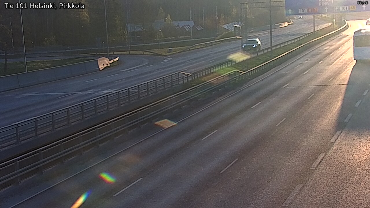 Weather Camera Image Road 101 Helsinki Pirkkola, Helsinki, Uusimaa