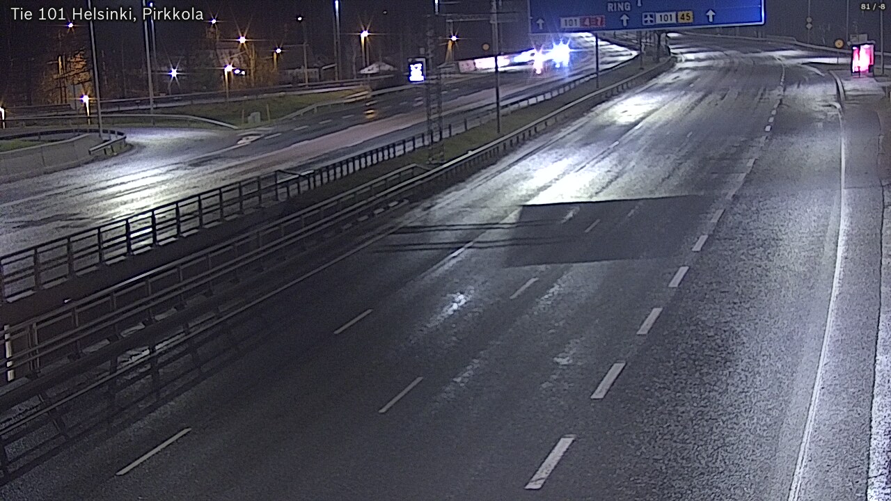 Weather Camera Image Road 101 Helsinki Pirkkola, Helsinki, Uusimaa