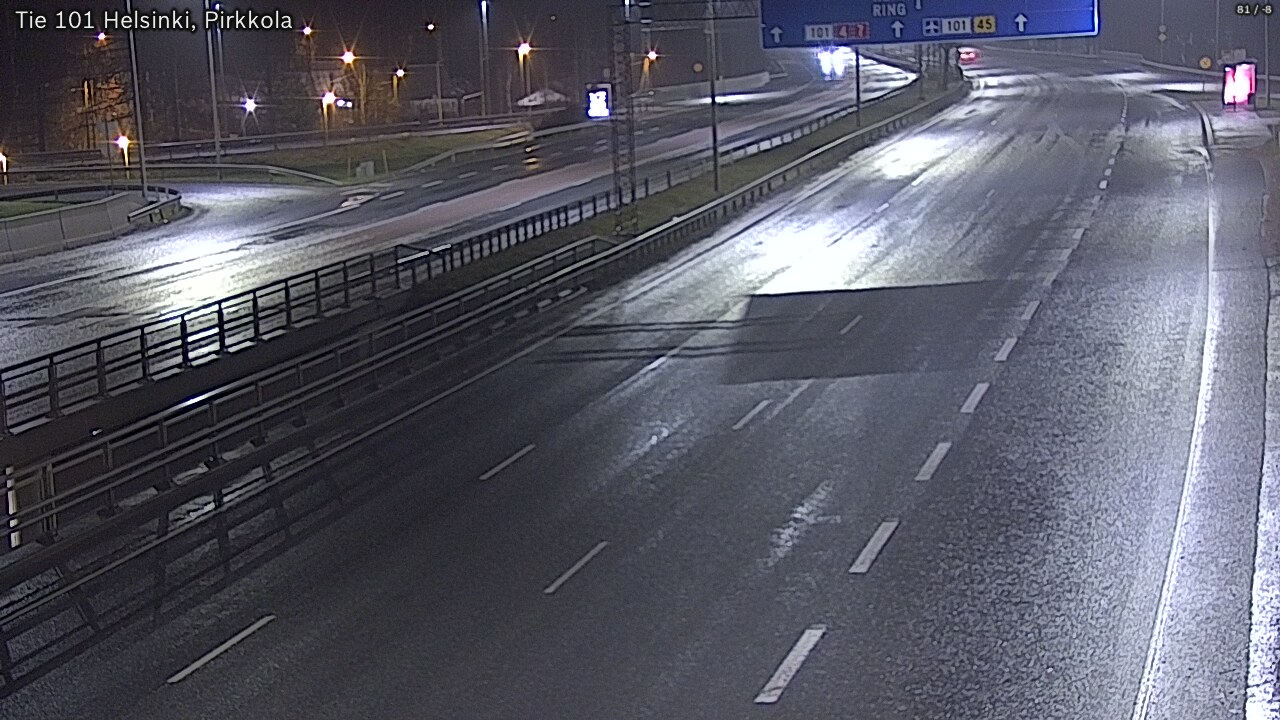 Weather Camera Image Road 101 Helsinki Pirkkola, Helsinki, Uusimaa