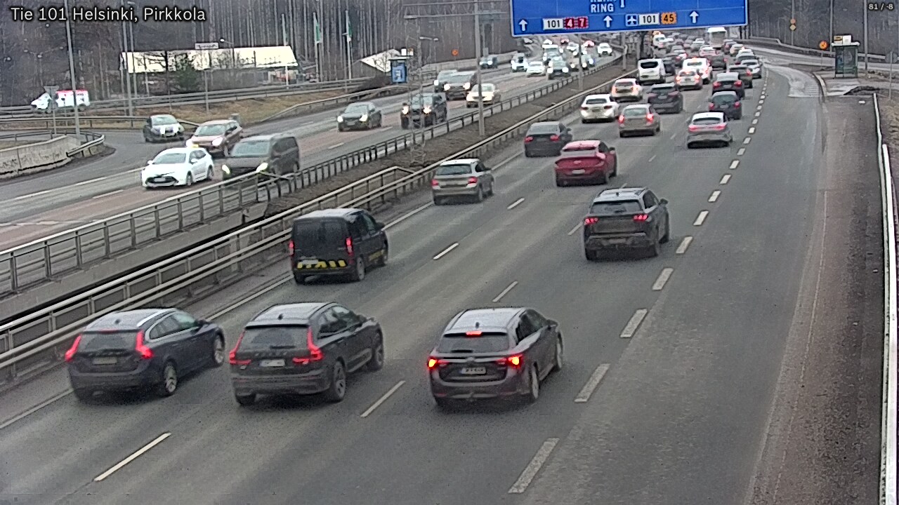 Weather Camera Image Väg 101 Helsingfors Britas, Helsinki, Uusimaa