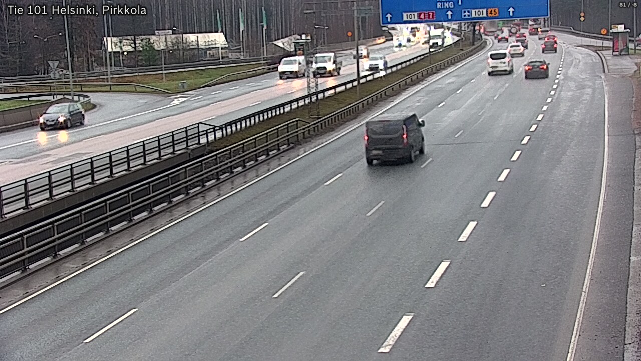 Weather Camera Image Väg 101 Helsingfors Britas, Helsinki, Uusimaa