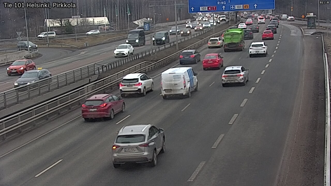 Weather Camera Image Väg 101 Helsingfors Britas, Helsinki, Uusimaa
