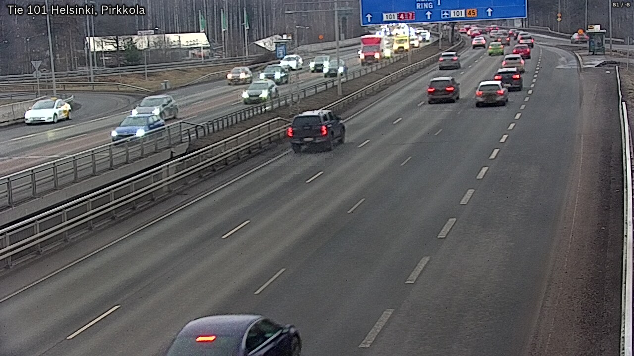 Weather Camera Image Väg 101 Helsingfors Britas, Helsinki, Uusimaa