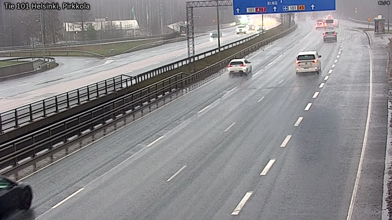 Weather Camera Image Road 101 Helsinki Pirkkola, Helsinki, Uusimaa