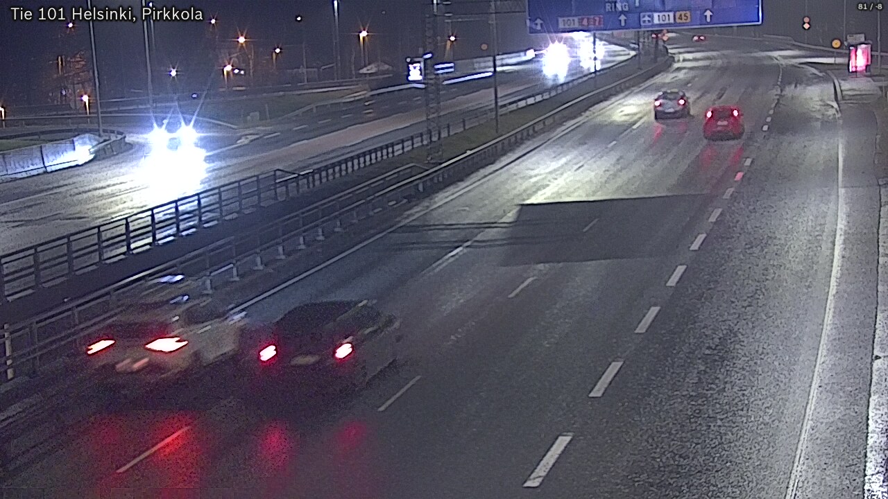 Weather Camera Image Road 101 Helsinki Pirkkola, Helsinki, Uusimaa