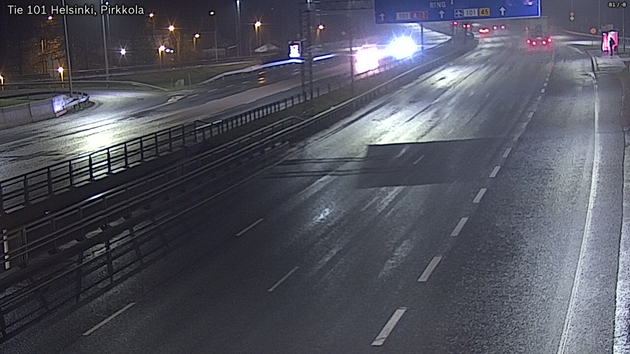 Weather Camera Image Road 101 Helsinki Pirkkola, Helsinki, Uusimaa