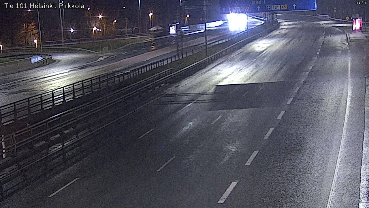 Weather Camera Image Road 101 Helsinki Pirkkola, Helsinki, Uusimaa
