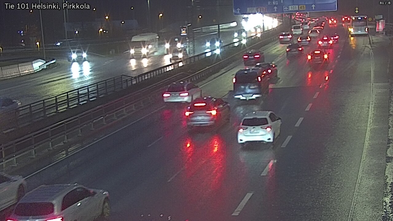 Weather Camera Image Road 101 Helsinki Pirkkola, Helsinki, Uusimaa