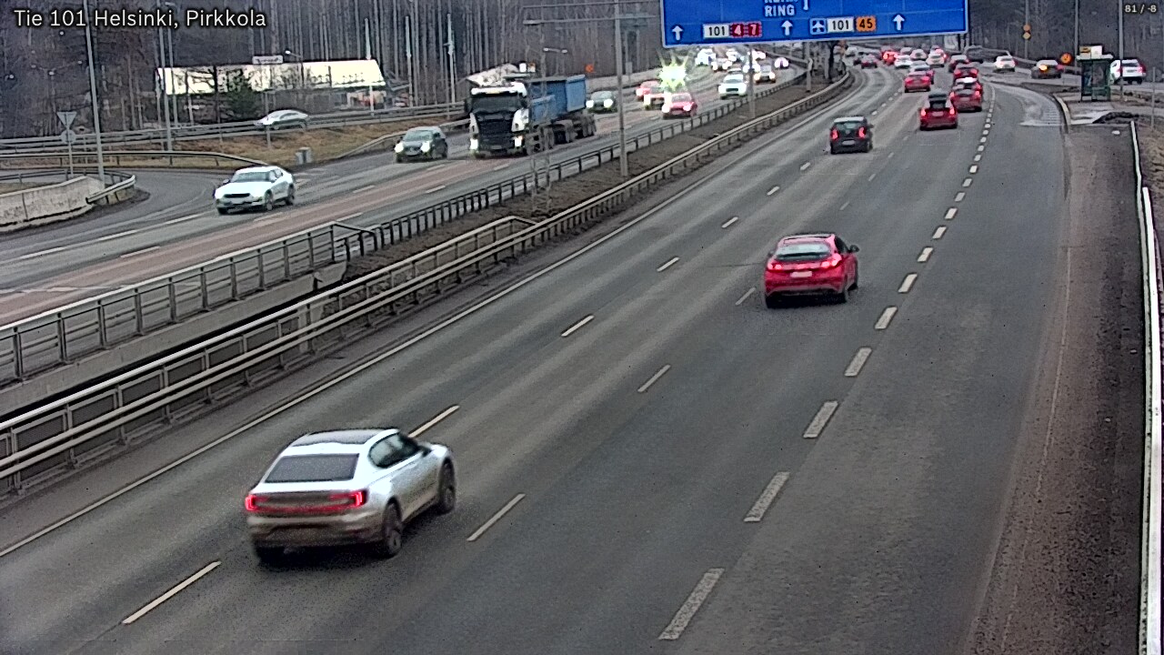 Weather Camera Image Väg 101 Helsingfors Britas, Helsinki, Uusimaa