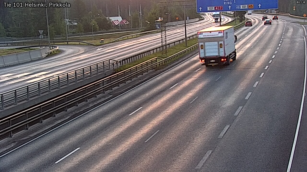 Weather Camera Image Road 101 Helsinki Pirkkola, Helsinki, Uusimaa