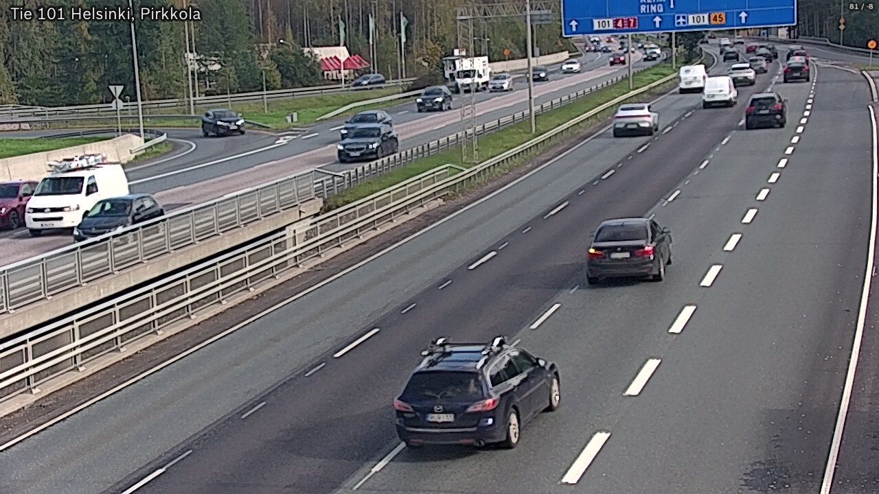 Weather Camera Image Väg 101 Helsingfors Britas, Helsinki, Uusimaa