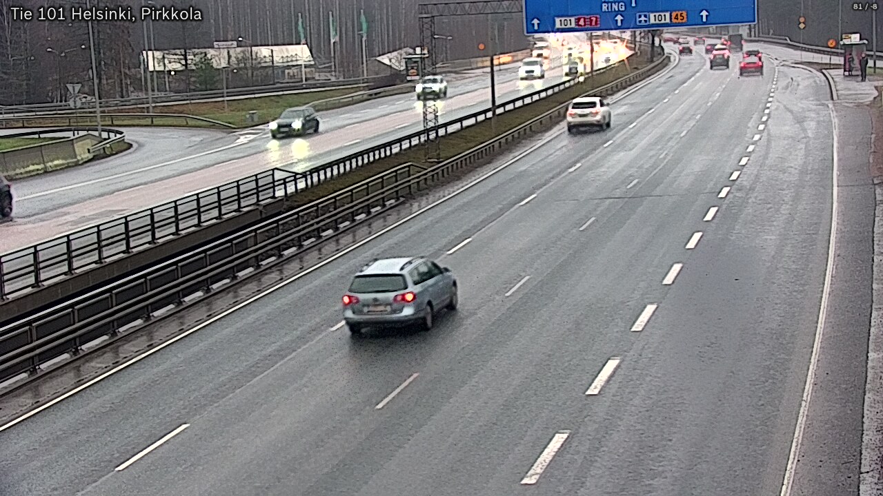 Weather Camera Image Väg 101 Helsingfors Britas, Helsinki, Uusimaa
