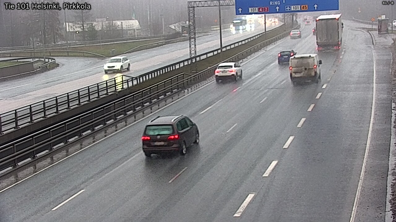 Weather Camera Image Road 101 Helsinki Pirkkola, Helsinki, Uusimaa