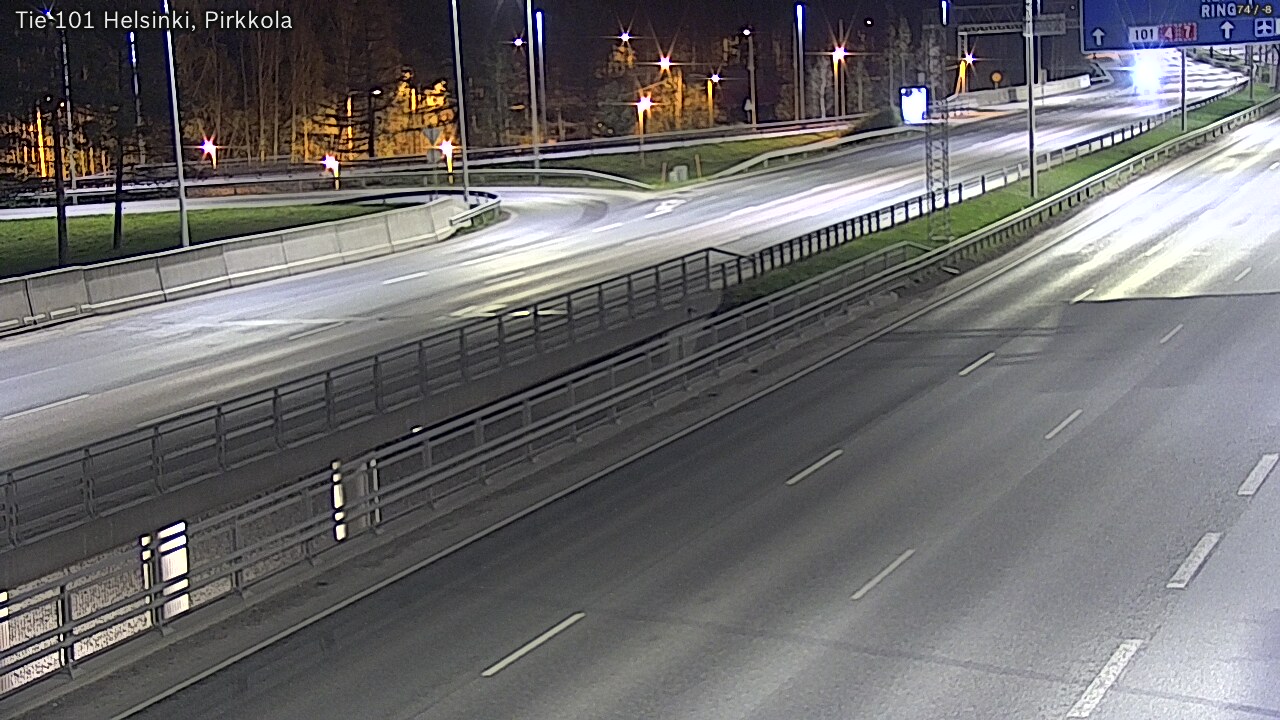 Weather Camera Image Road 101 Helsinki Pirkkola, Helsinki, Uusimaa
