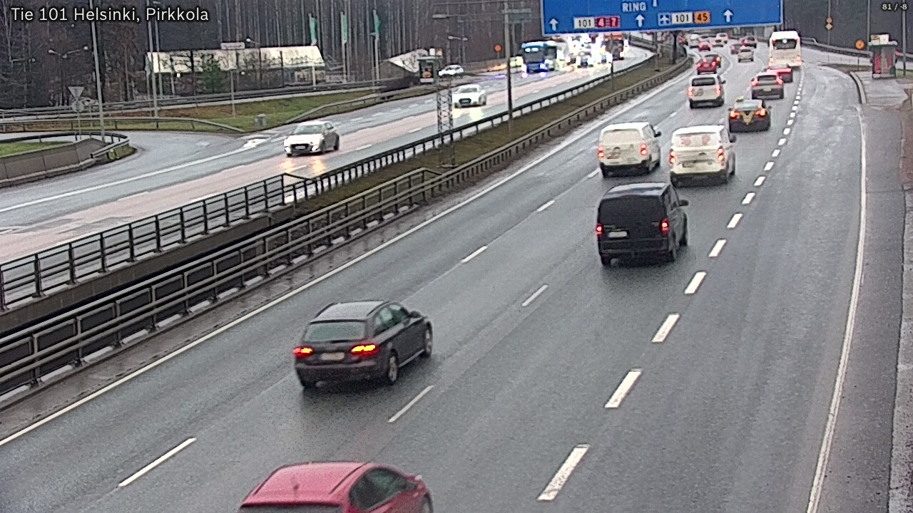 Weather Camera Image Väg 101 Helsingfors Britas, Helsinki, Uusimaa