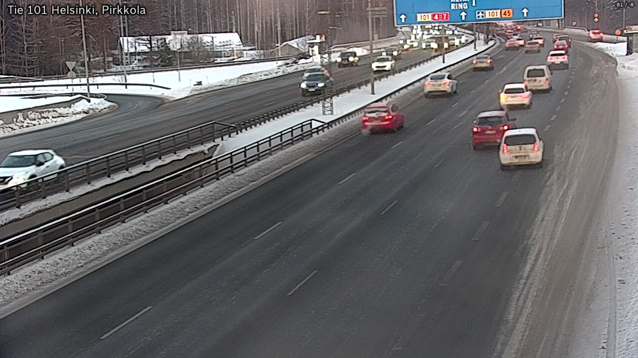 Weather Camera Image Road 101 Helsinki Pirkkola, Helsinki, Uusimaa