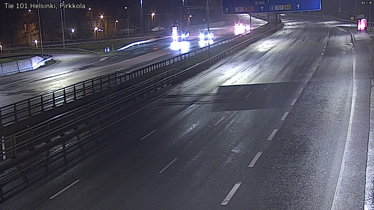 Weather Camera Image Road 101 Helsinki Pirkkola, Helsinki, Uusimaa