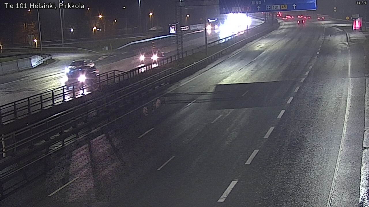 Weather Camera Image Road 101 Helsinki Pirkkola, Helsinki, Uusimaa