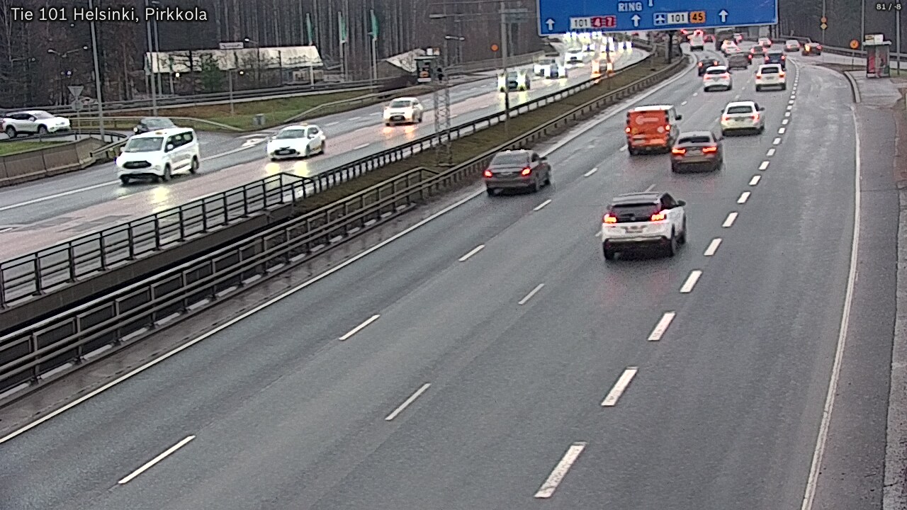 Weather Camera Image Väg 101 Helsingfors Britas, Helsinki, Uusimaa