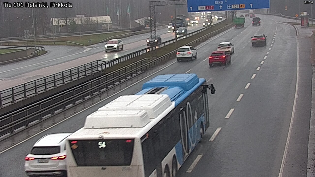 Weather Camera Image Väg 101 Helsingfors Britas, Helsinki, Uusimaa