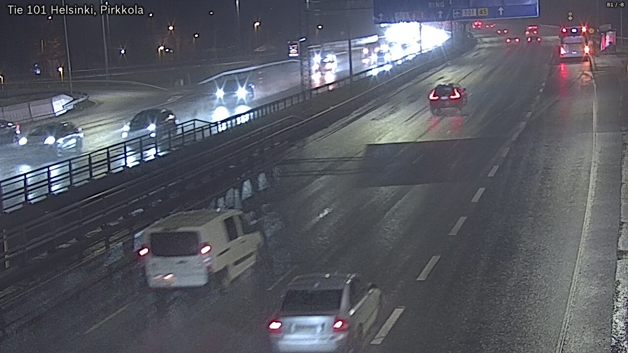 Weather Camera Image Road 101 Helsinki Pirkkola, Helsinki, Uusimaa