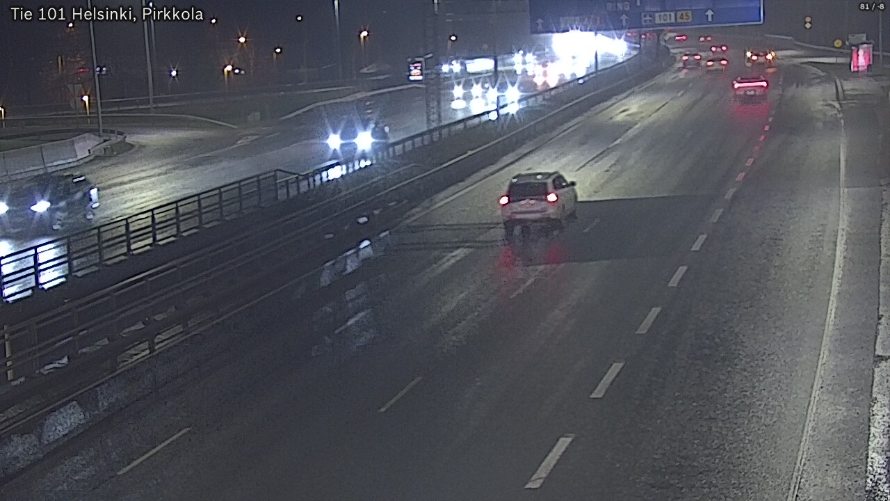 Weather Camera Image Road 101 Helsinki Pirkkola, Helsinki, Uusimaa