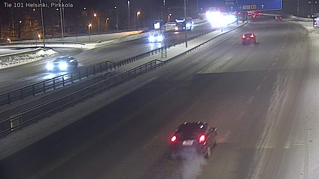 Weather Camera Image Road 101 Helsinki Pirkkola, Helsinki, Uusimaa