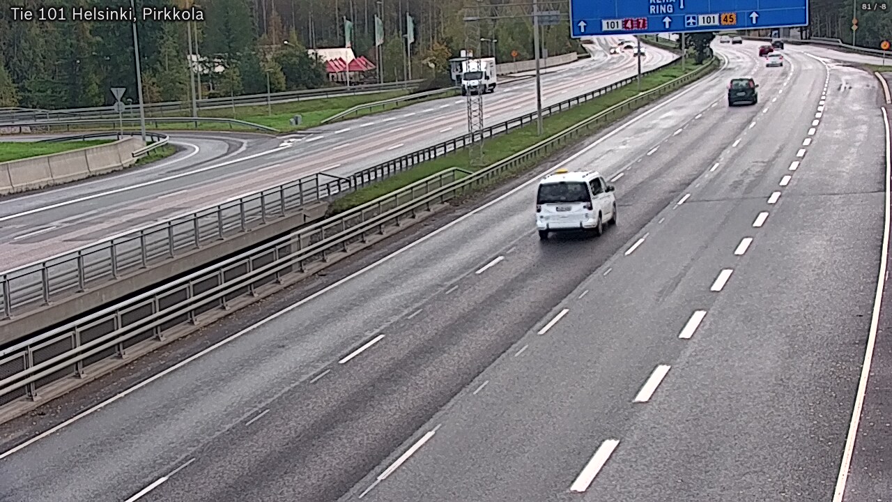 Weather Camera Image Väg 101 Helsingfors Britas, Helsinki, Uusimaa