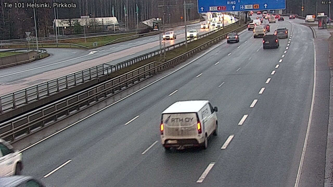 Weather Camera Image Väg 101 Helsingfors Britas, Helsinki, Uusimaa