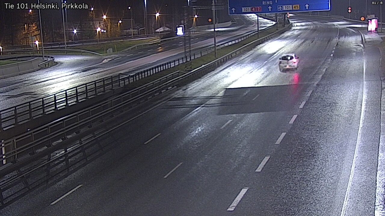 Weather Camera Image Road 101 Helsinki Pirkkola, Helsinki, Uusimaa