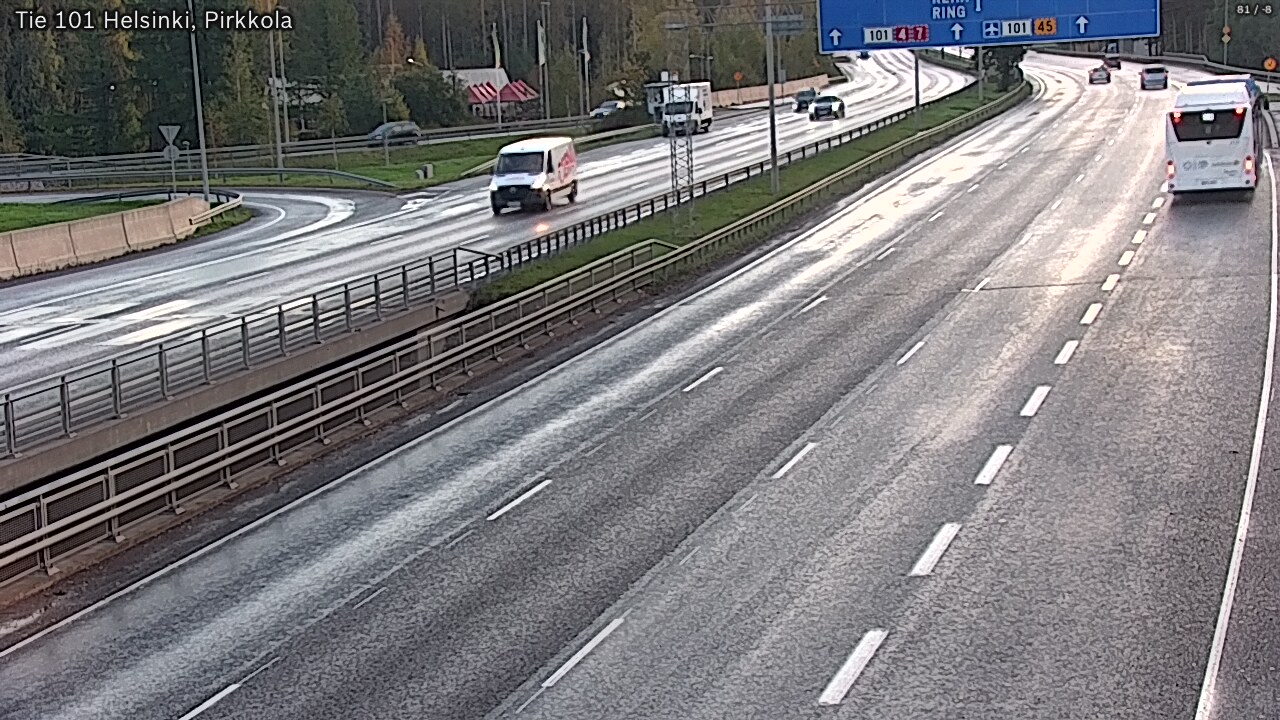 Weather Camera Image Väg 101 Helsingfors Britas, Helsinki, Uusimaa