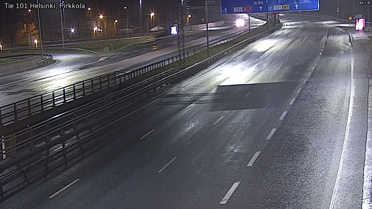 Weather Camera Image Road 101 Helsinki Pirkkola, Helsinki, Uusimaa
