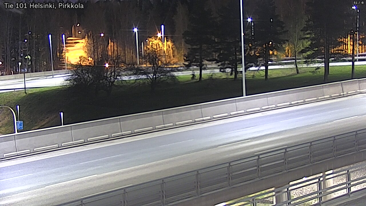 Weather Camera Image Road 101 Helsinki Pirkkola, Helsinki, Uusimaa