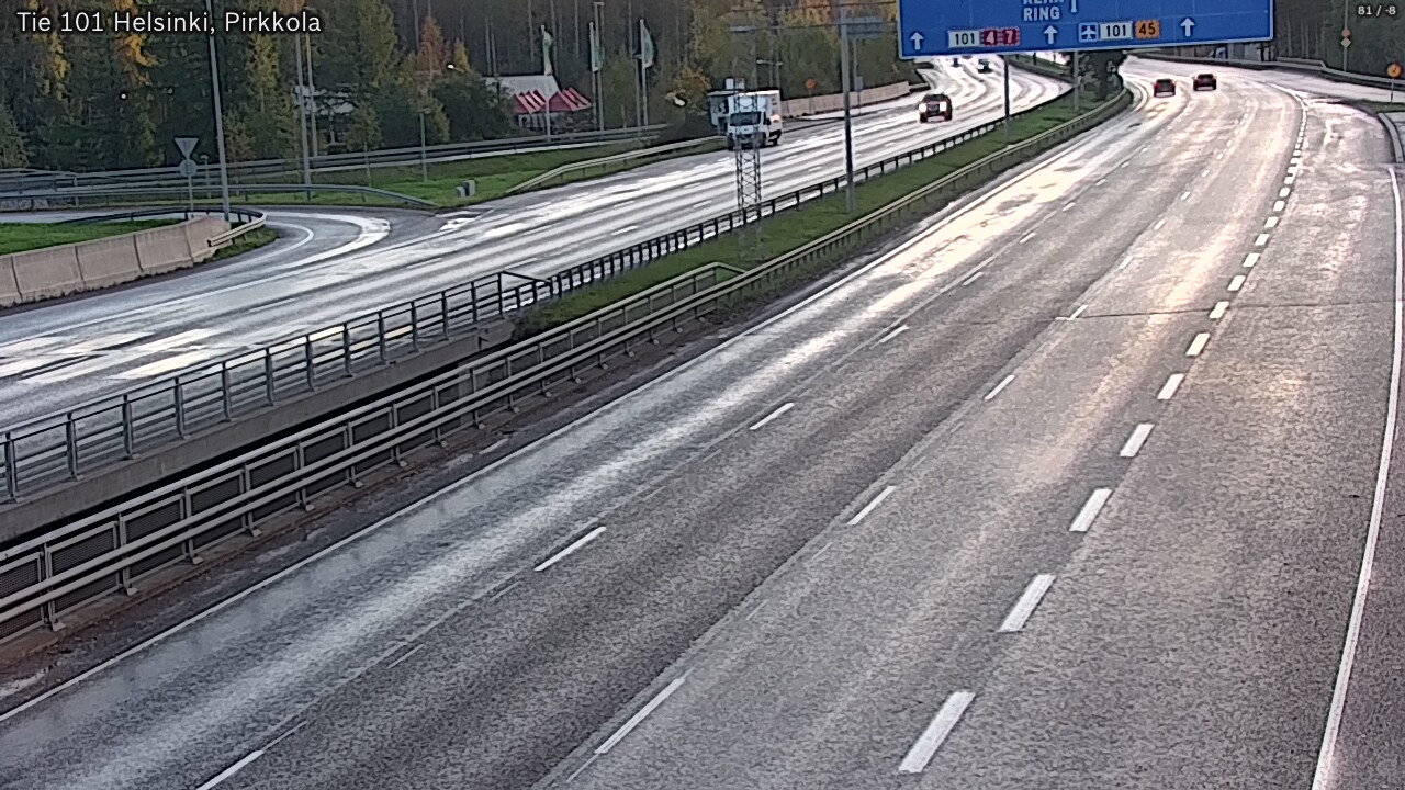 Weather Camera Image Road 101 Helsinki Pirkkola, Helsinki, Uusimaa
