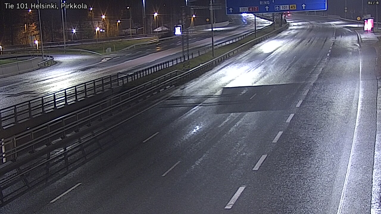 Weather Camera Image Road 101 Helsinki Pirkkola, Helsinki, Uusimaa