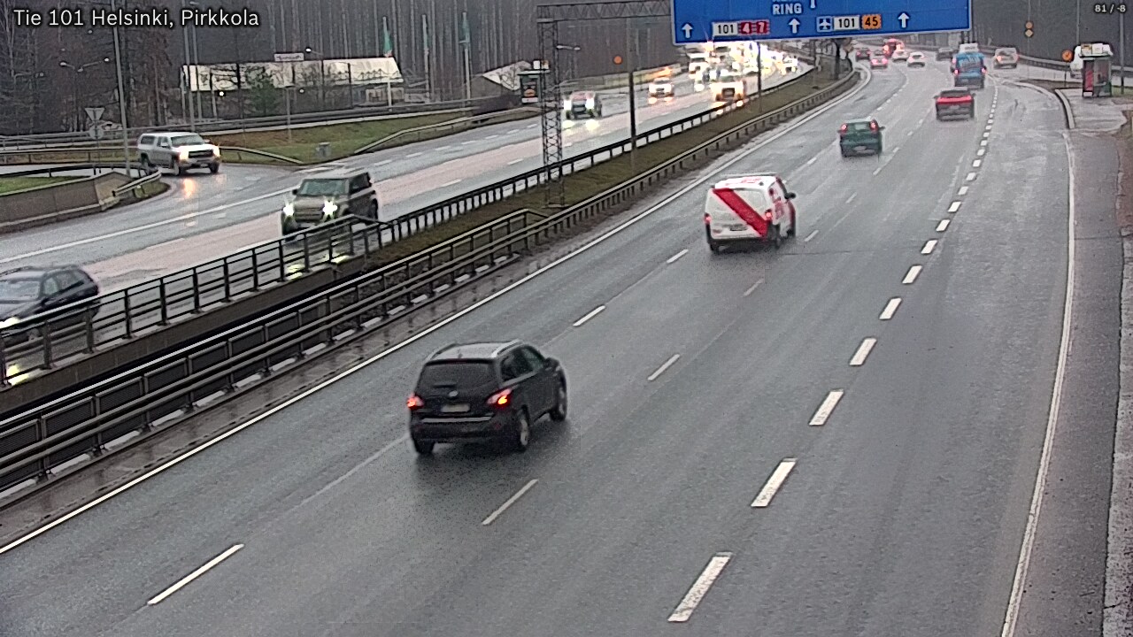 Weather Camera Image Väg 101 Helsingfors Britas, Helsinki, Uusimaa