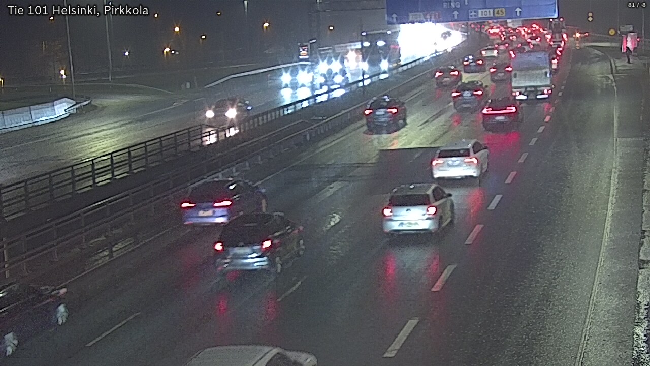 Weather Camera Image Road 101 Helsinki Pirkkola, Helsinki, Uusimaa