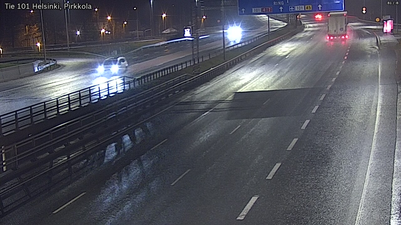 Weather Camera Image Road 101 Helsinki Pirkkola, Helsinki, Uusimaa