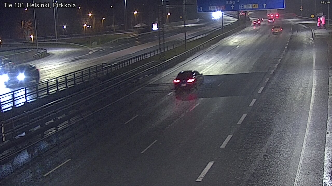 Weather Camera Image Road 101 Helsinki Pirkkola, Helsinki, Uusimaa