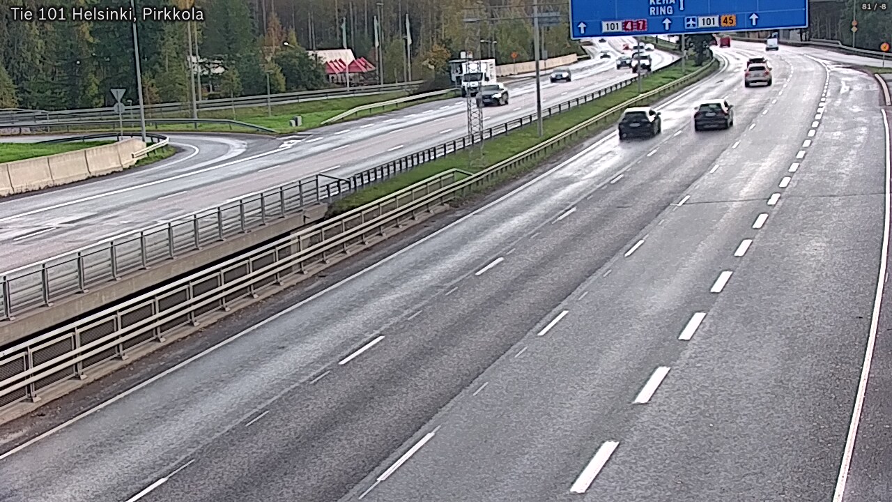 Weather Camera Image Väg 101 Helsingfors Britas, Helsinki, Uusimaa