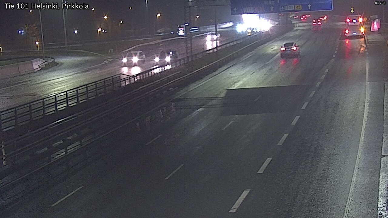 Weather Camera Image Road 101 Helsinki Pirkkola, Helsinki, Uusimaa