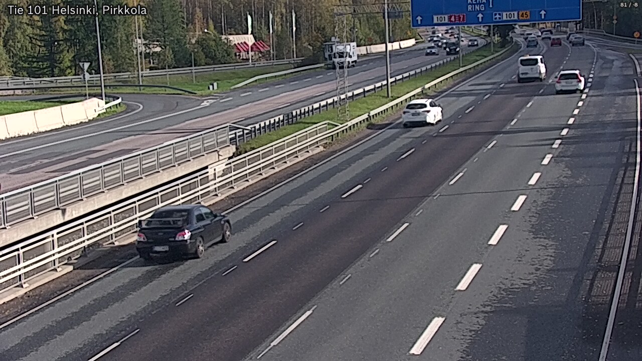 Weather Camera Image Väg 101 Helsingfors Britas, Helsinki, Uusimaa