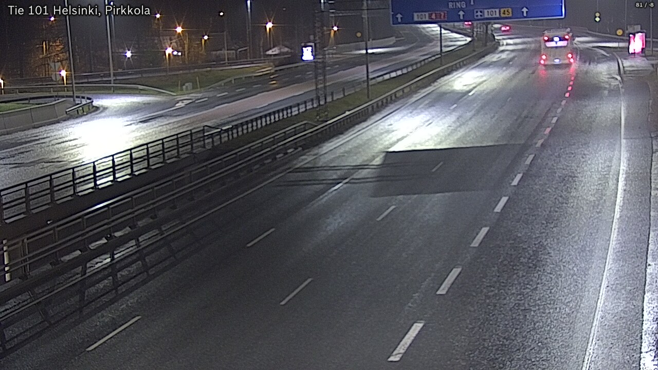 Weather Camera Image Road 101 Helsinki Pirkkola, Helsinki, Uusimaa