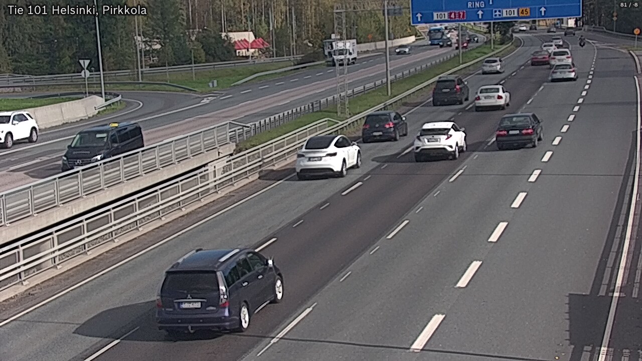 Weather Camera Image Väg 101 Helsingfors Britas, Helsinki, Uusimaa