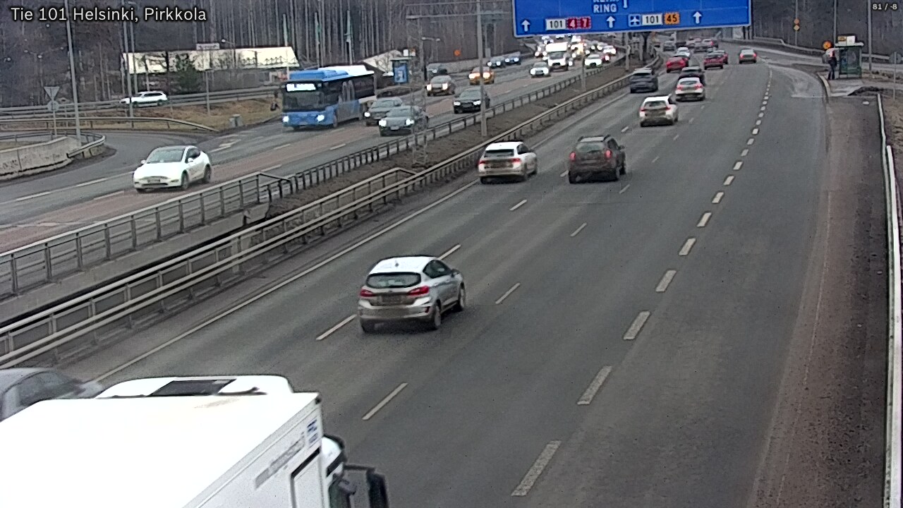Weather Camera Image Väg 101 Helsingfors Britas, Helsinki, Uusimaa