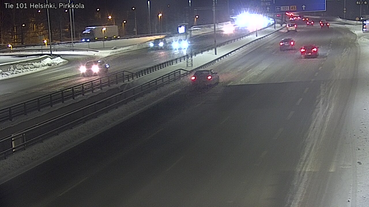 Weather Camera Image Road 101 Helsinki Pirkkola, Helsinki, Uusimaa