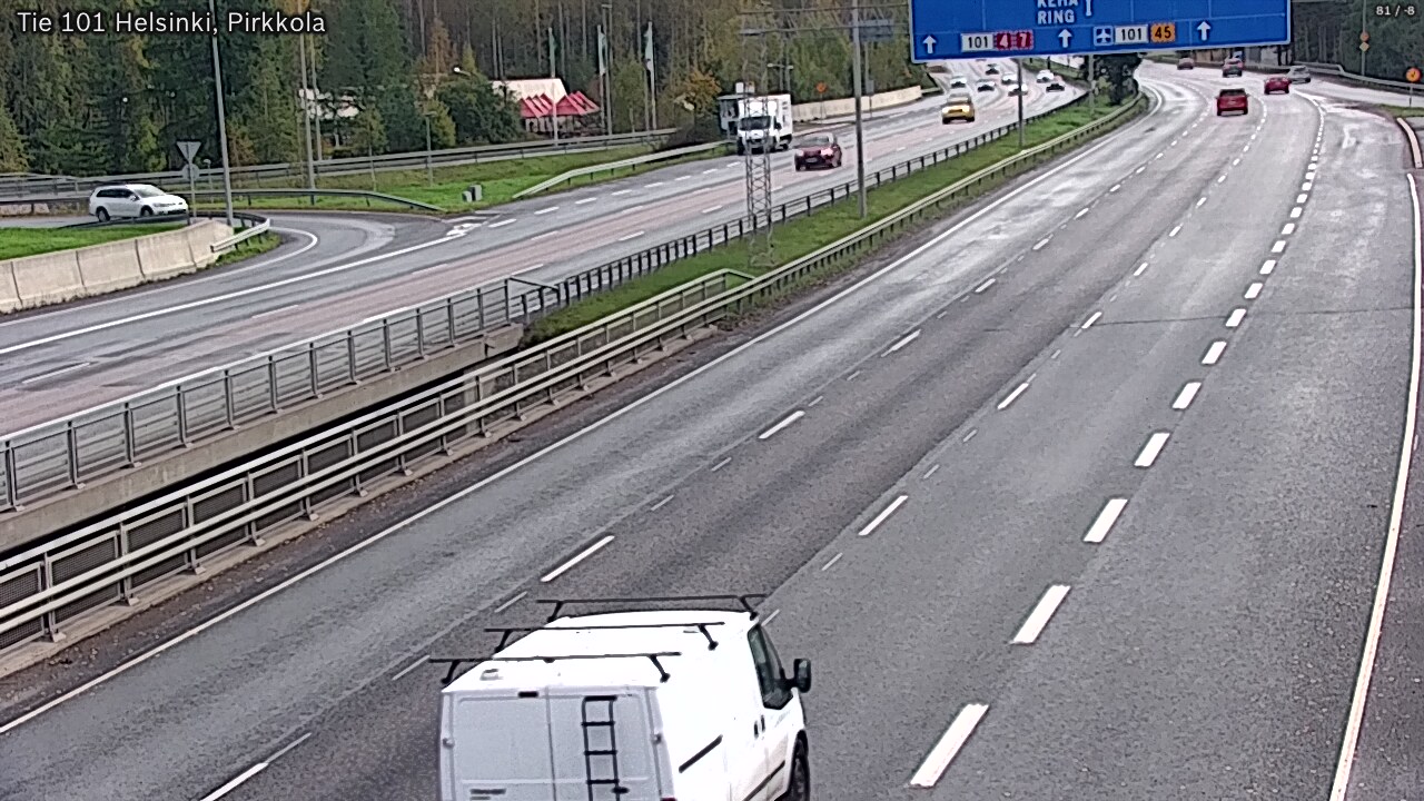 Weather Camera Image Väg 101 Helsingfors Britas, Helsinki, Uusimaa
