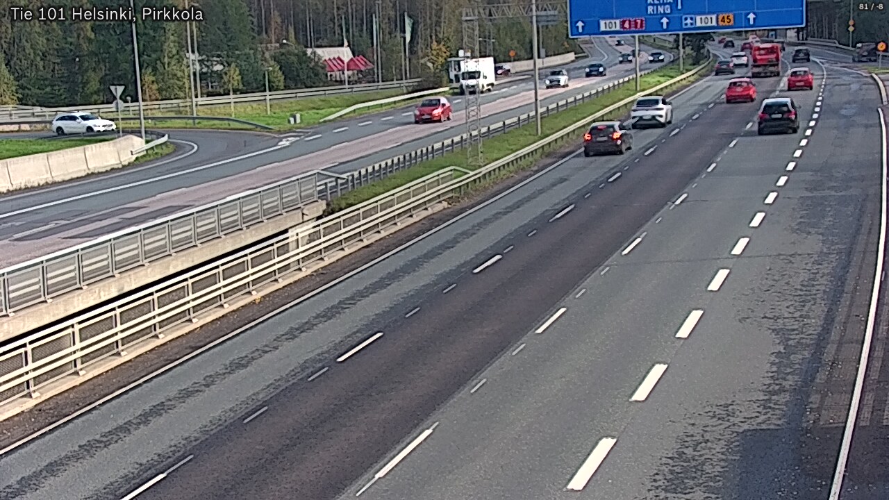 Weather Camera Image Väg 101 Helsingfors Britas, Helsinki, Uusimaa